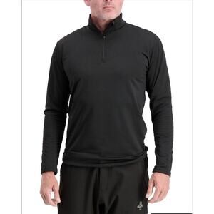 Refrigiwear Flex-Wear Black Pullover Quarter Zip Performance Top Men’s Medium